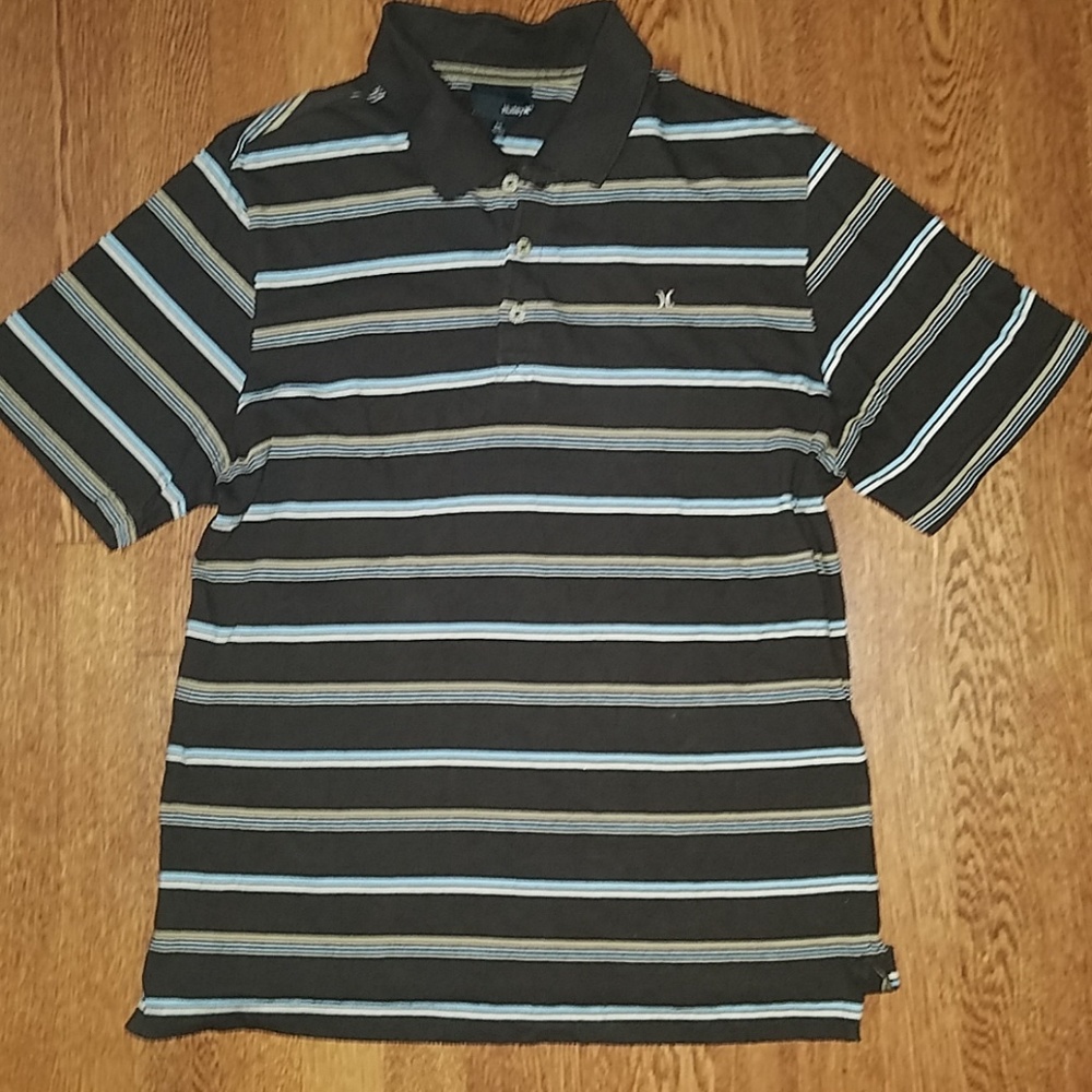 Hurley striped polo shirt
